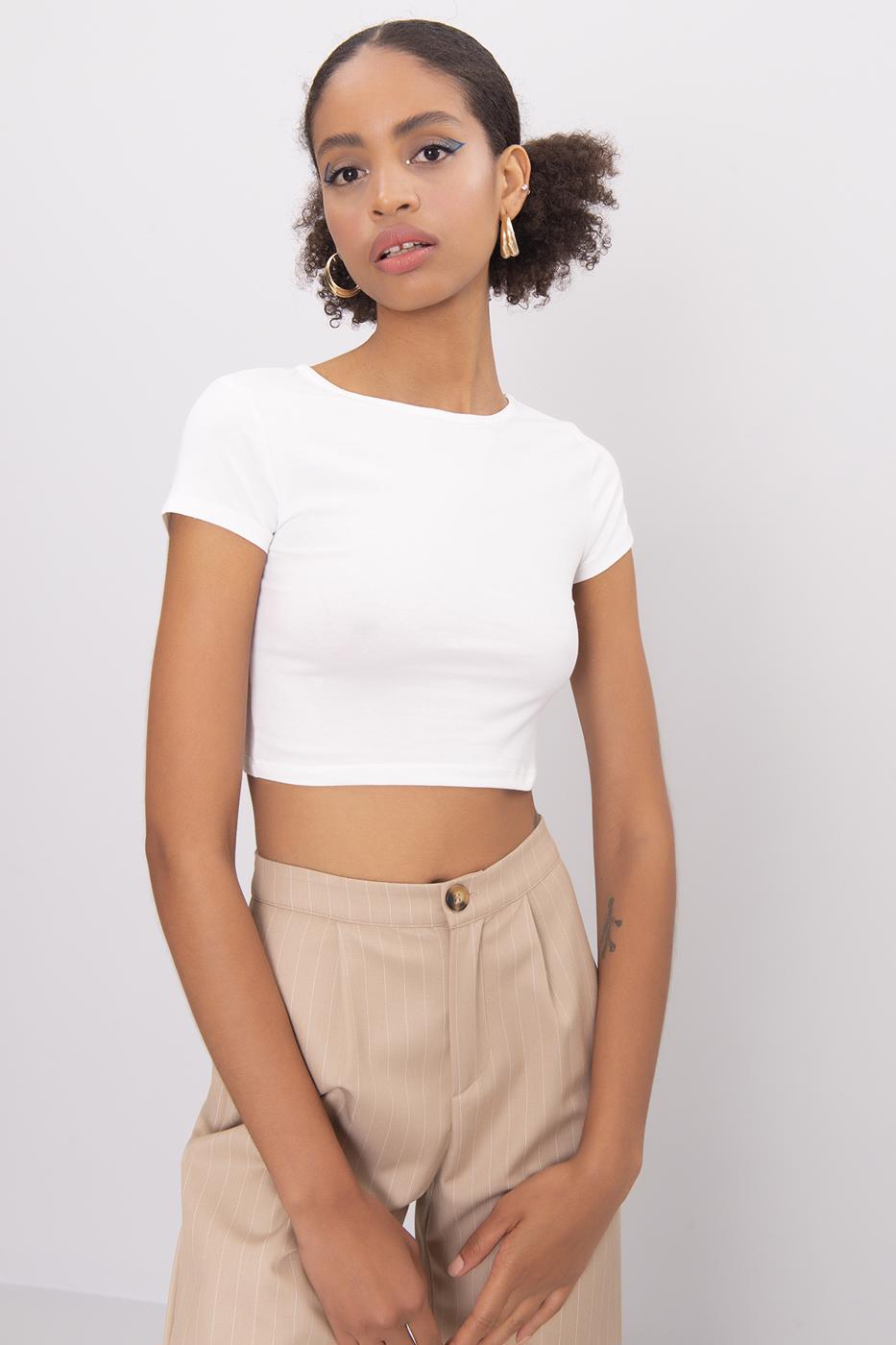 Crop Top Ecru