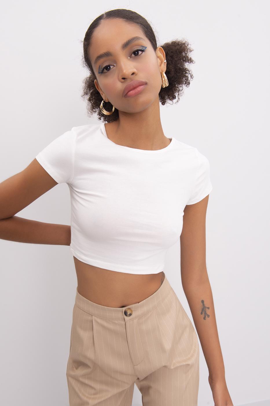 Crop Top Ecru