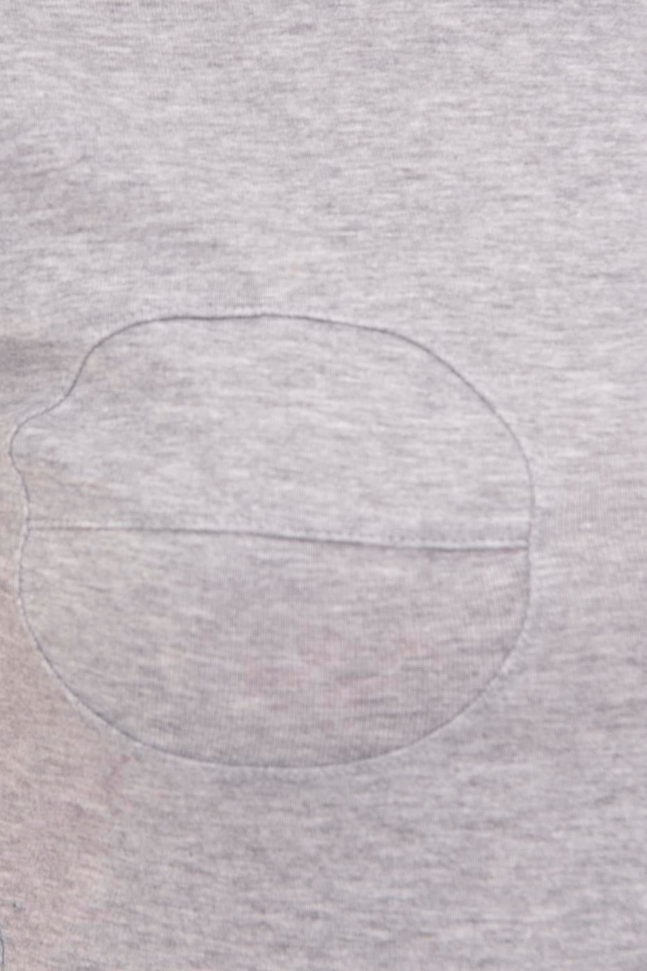 Crew Neck Crop Top D.grey