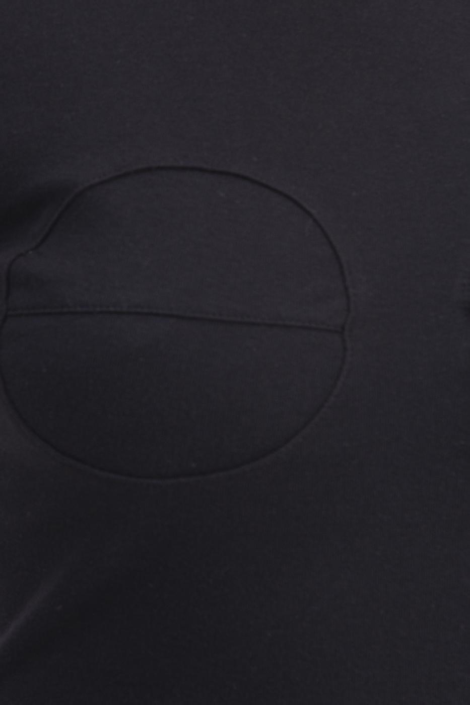 Crew Neck Crop Top Black