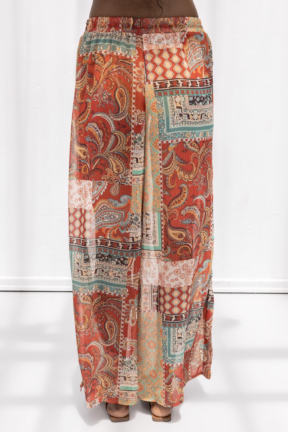 Loose Straight Cut Trousers Multı colour