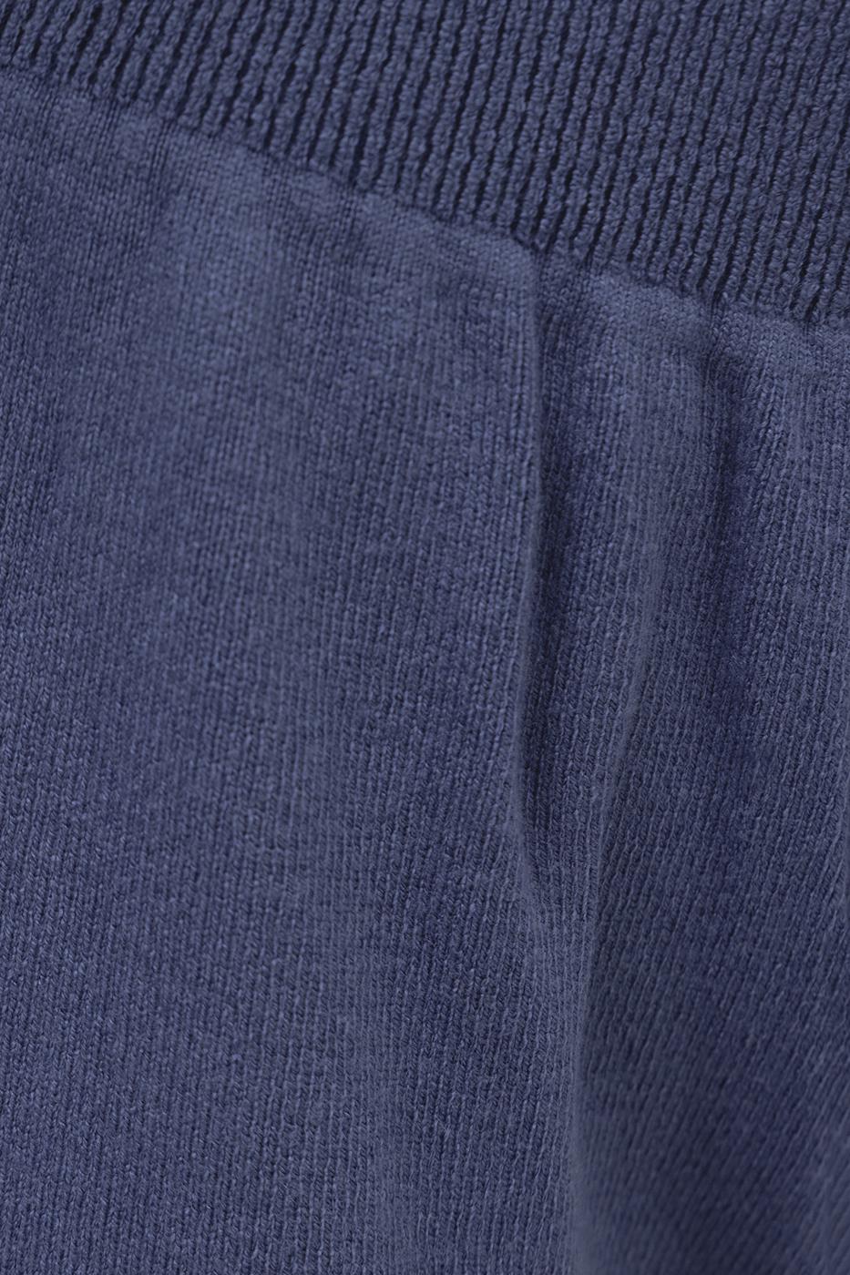 Wide Leg Knit Pants İndigo