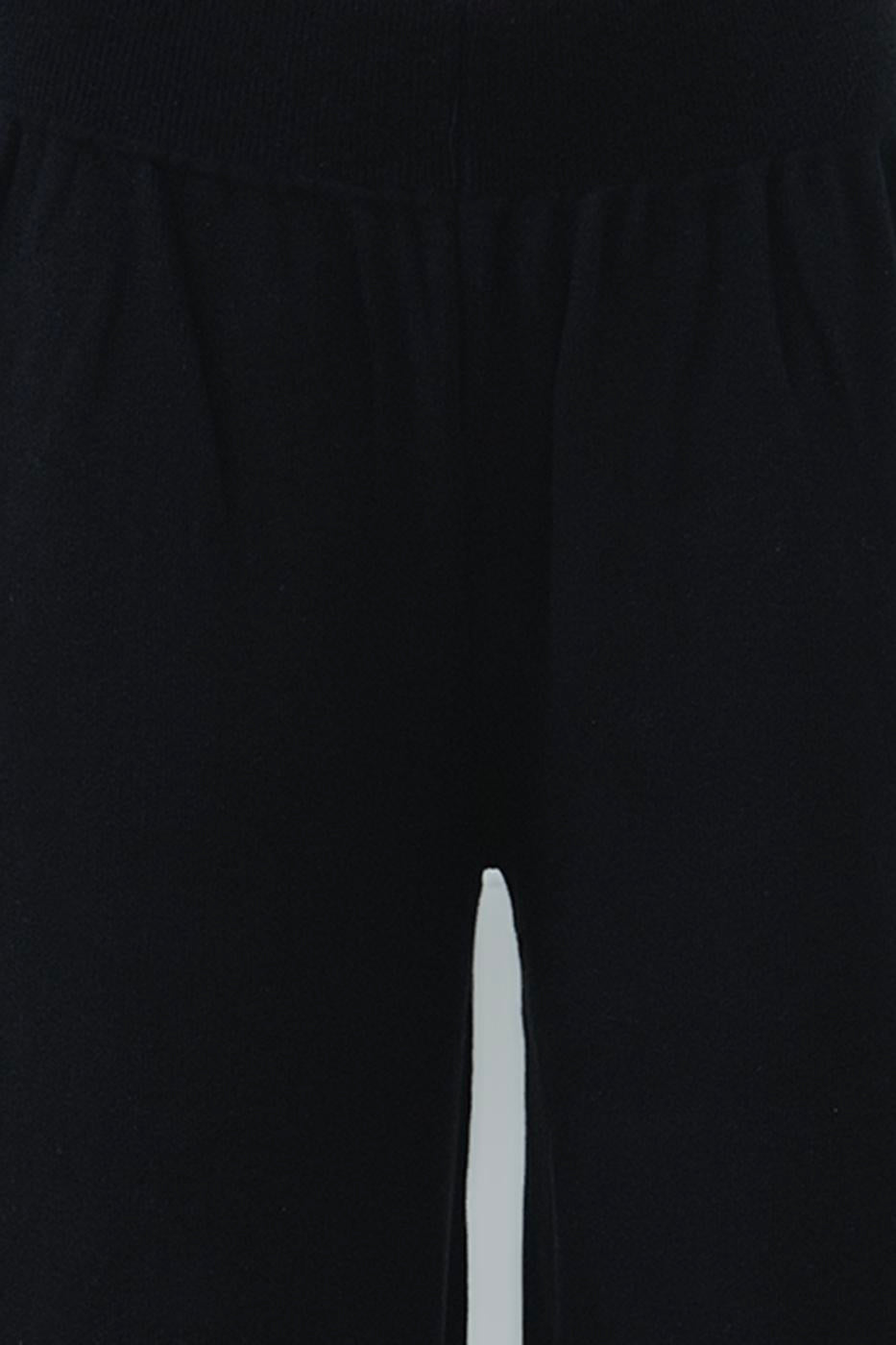 Wide Leg Knit Pants Black