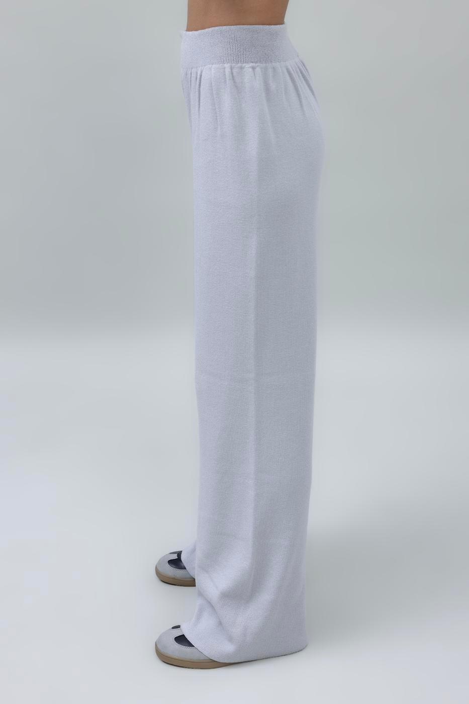 Wide Leg Knit Pants Stone
