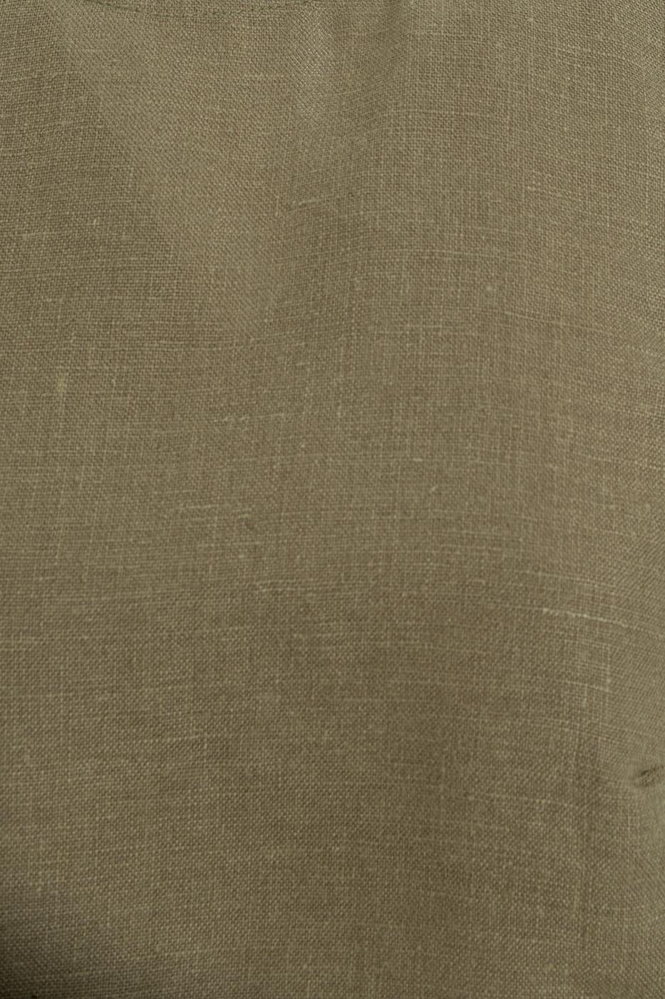 100% Linen Oversize Blouse Khaki