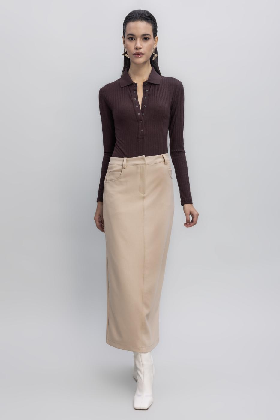 Low Waist Maxi Skirt