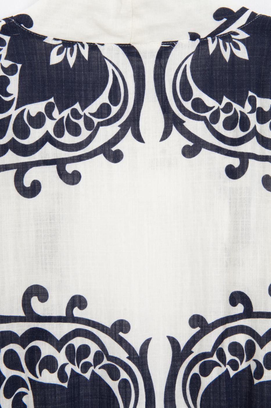 Cotton Standard Size Kimono Navy