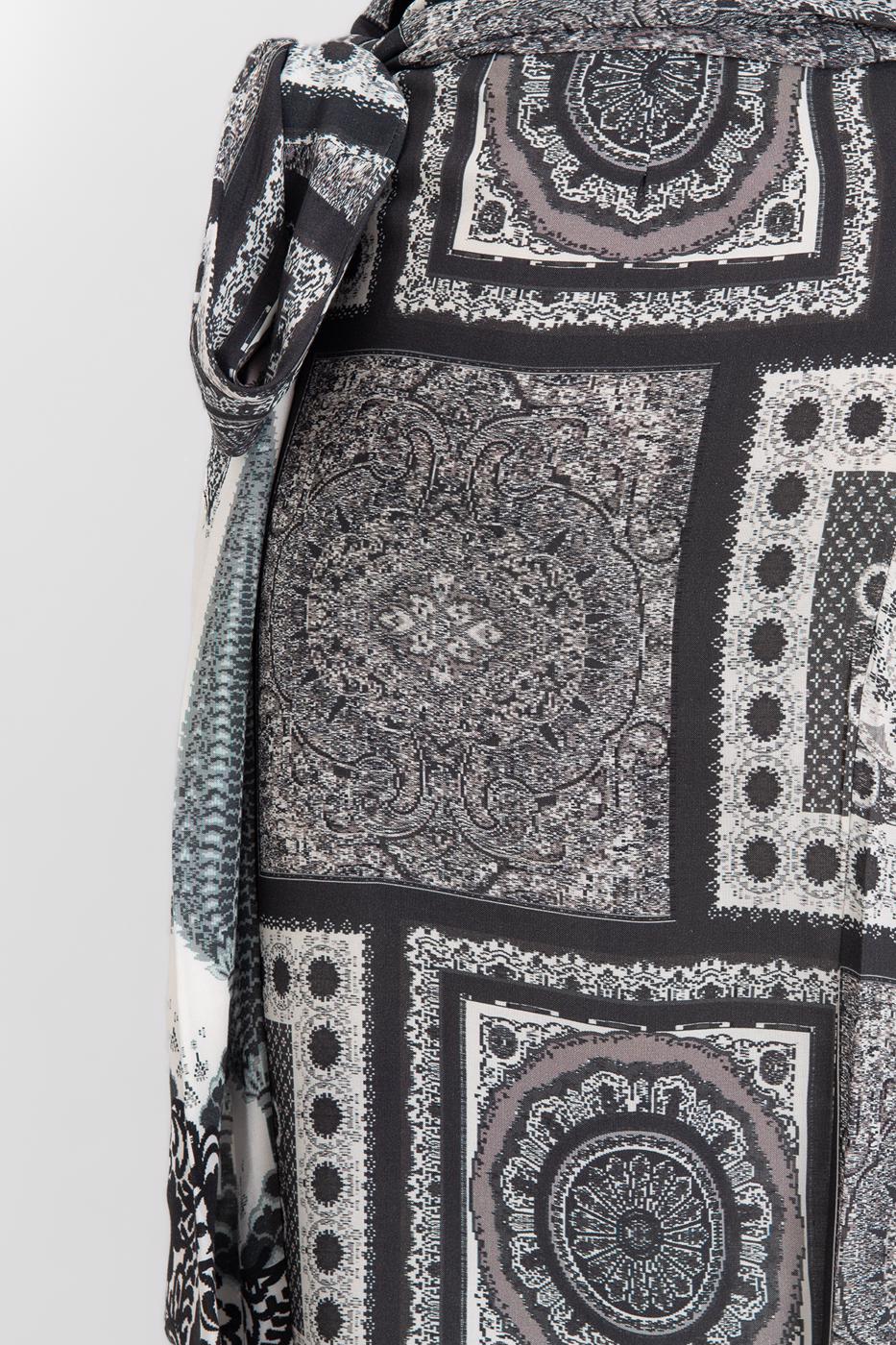 Wrap Closure Midi Skirt Anthracite