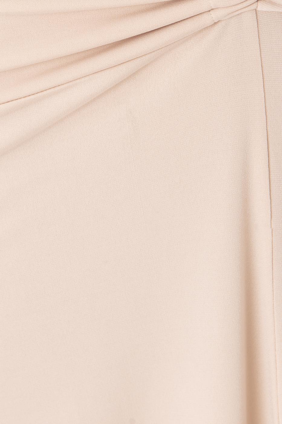 Shirring Midi Skirt Cream