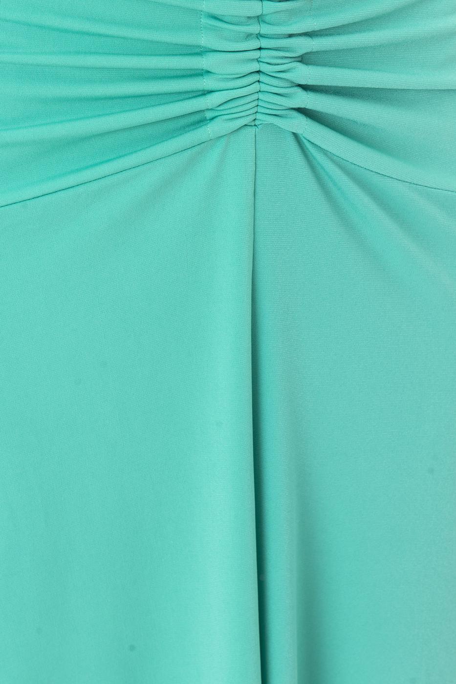Shirring Midi Skirt Green