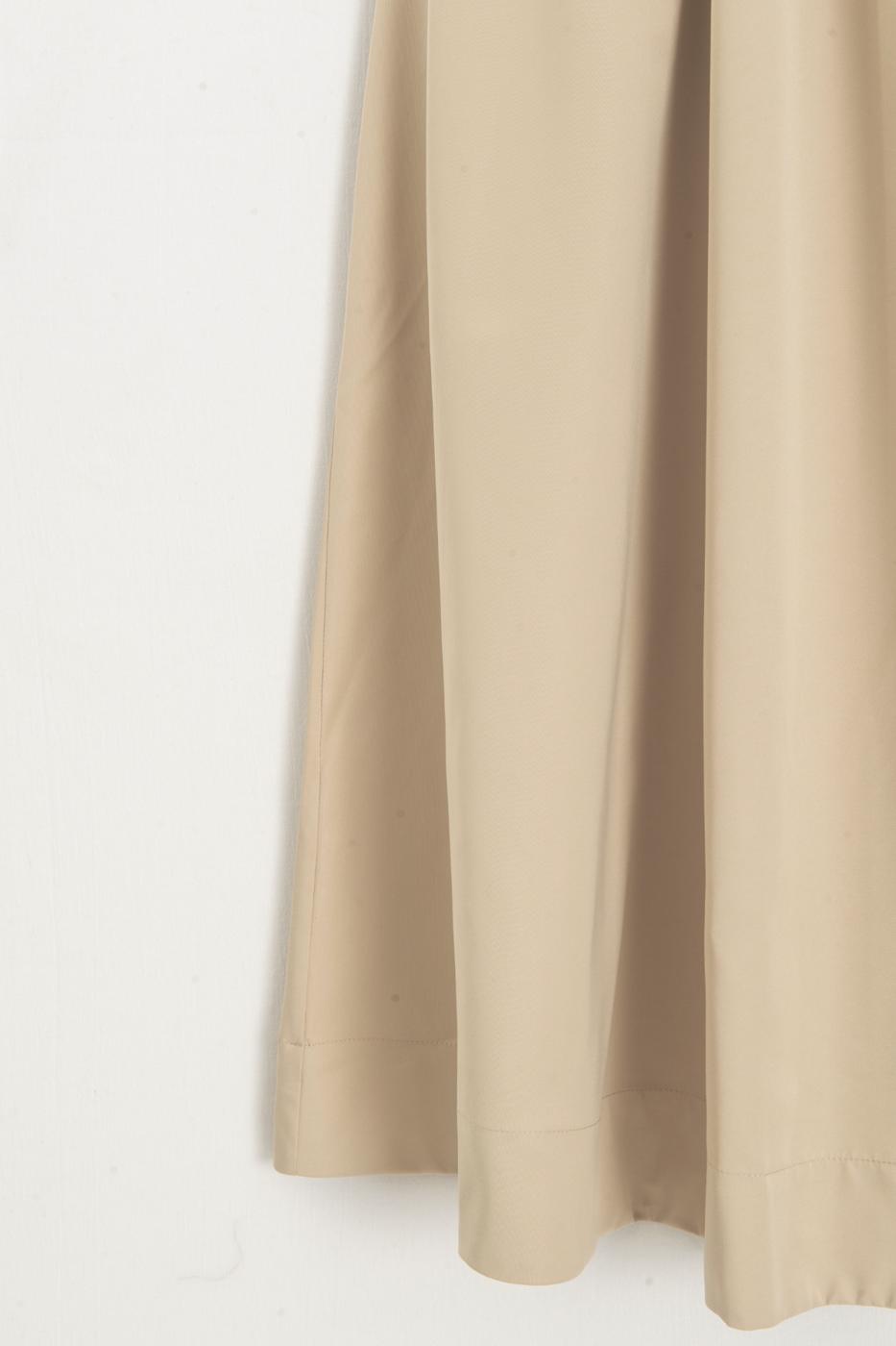 Ruched Midi Skirt Stone