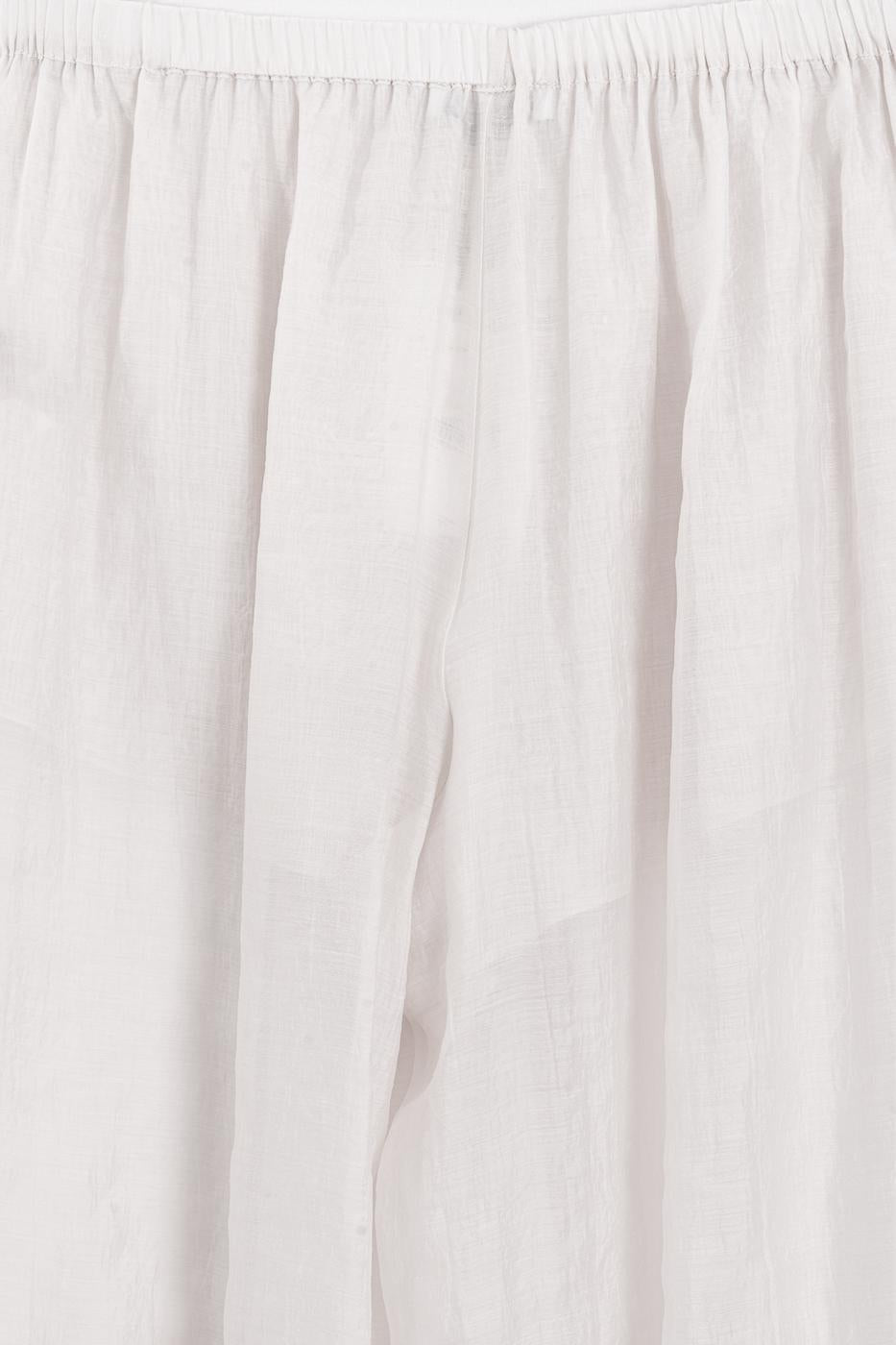 Gathered Harem Pants Ecru
