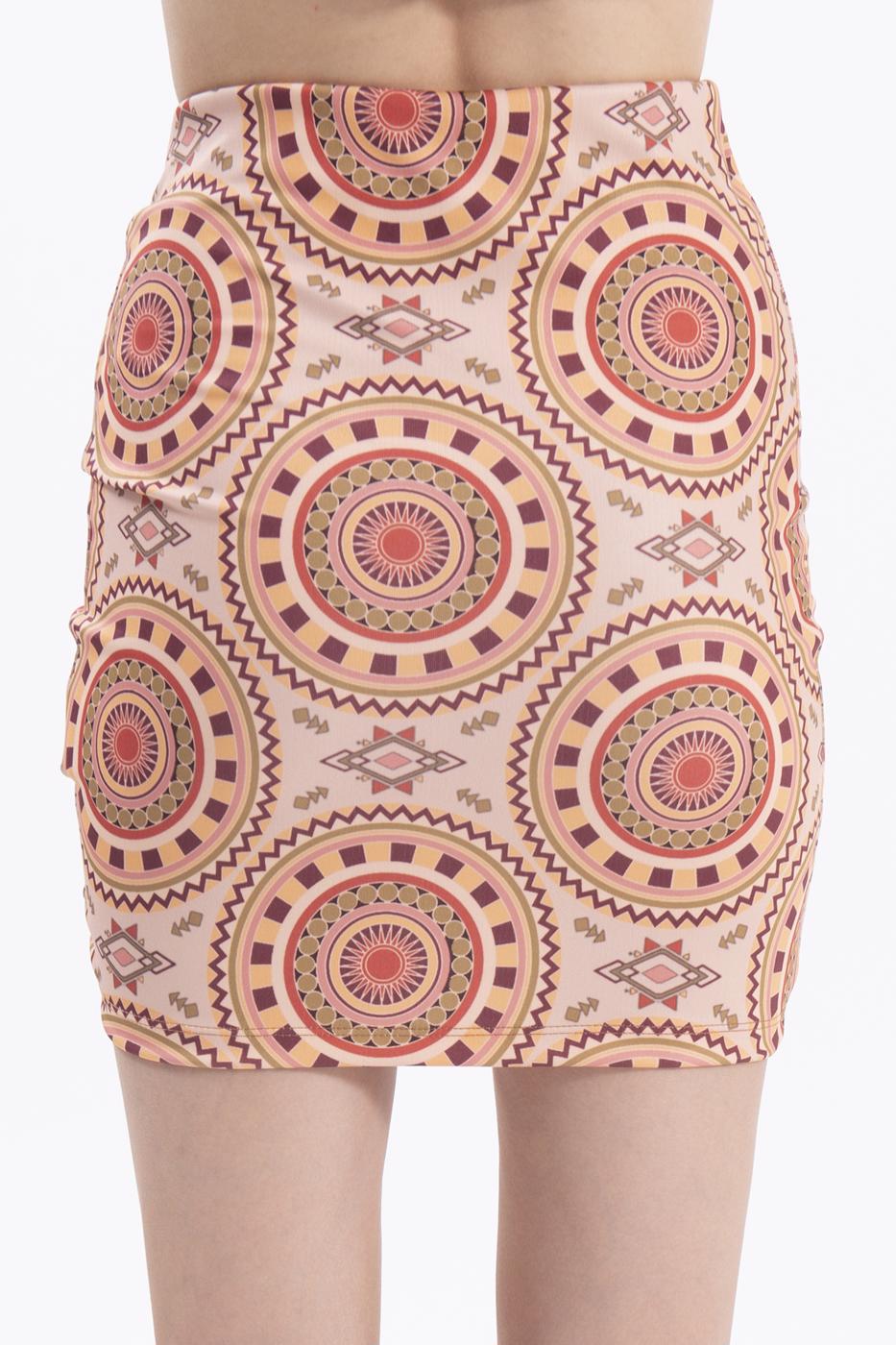 Drapped mini skirt