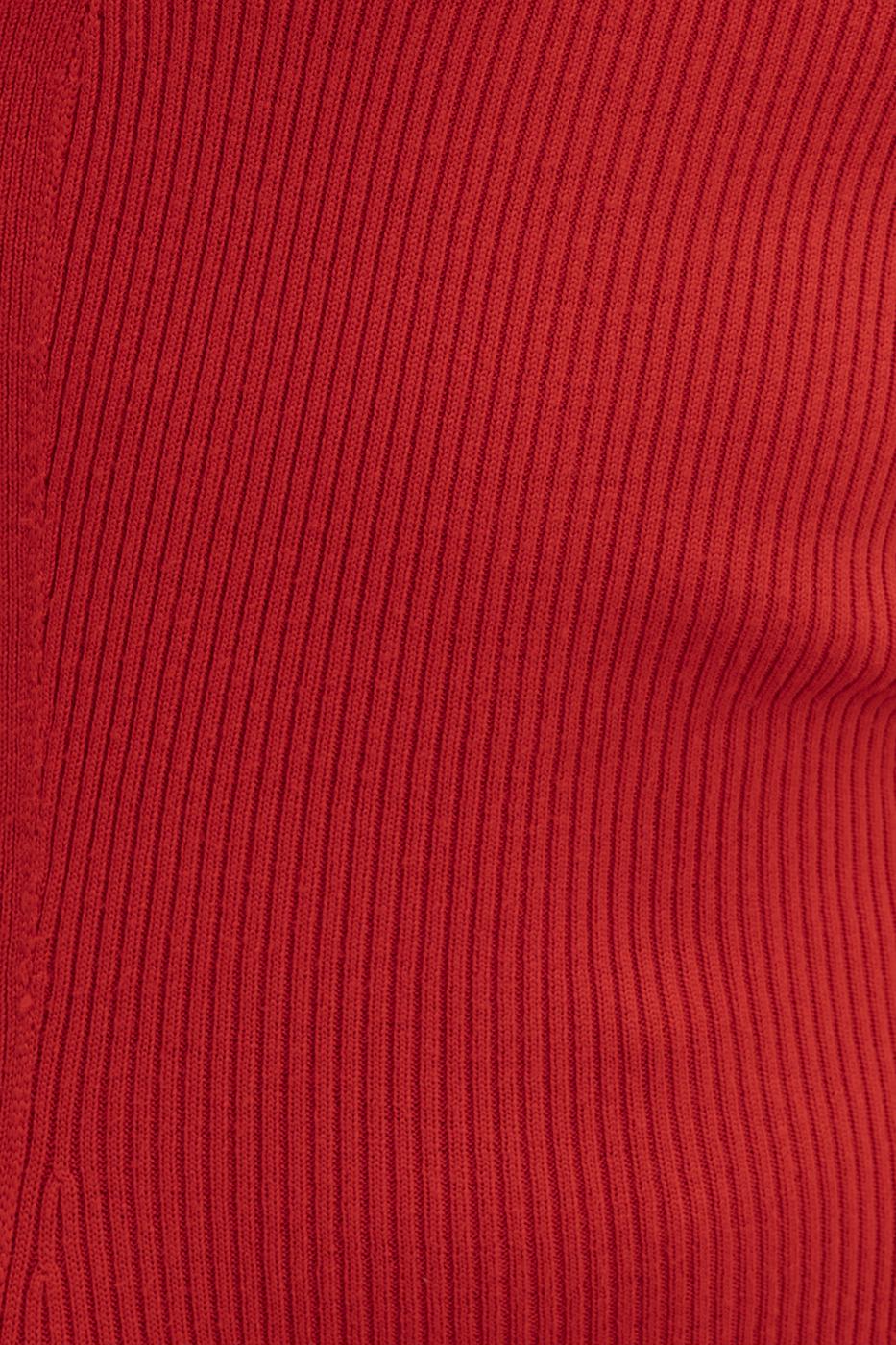 Carmen Neck Strap Detailled Midi Knit Dress