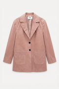Jacket with Pocket Details Powder