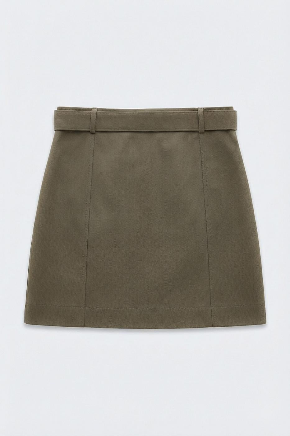 Mini Skirt with Pockets Khaki