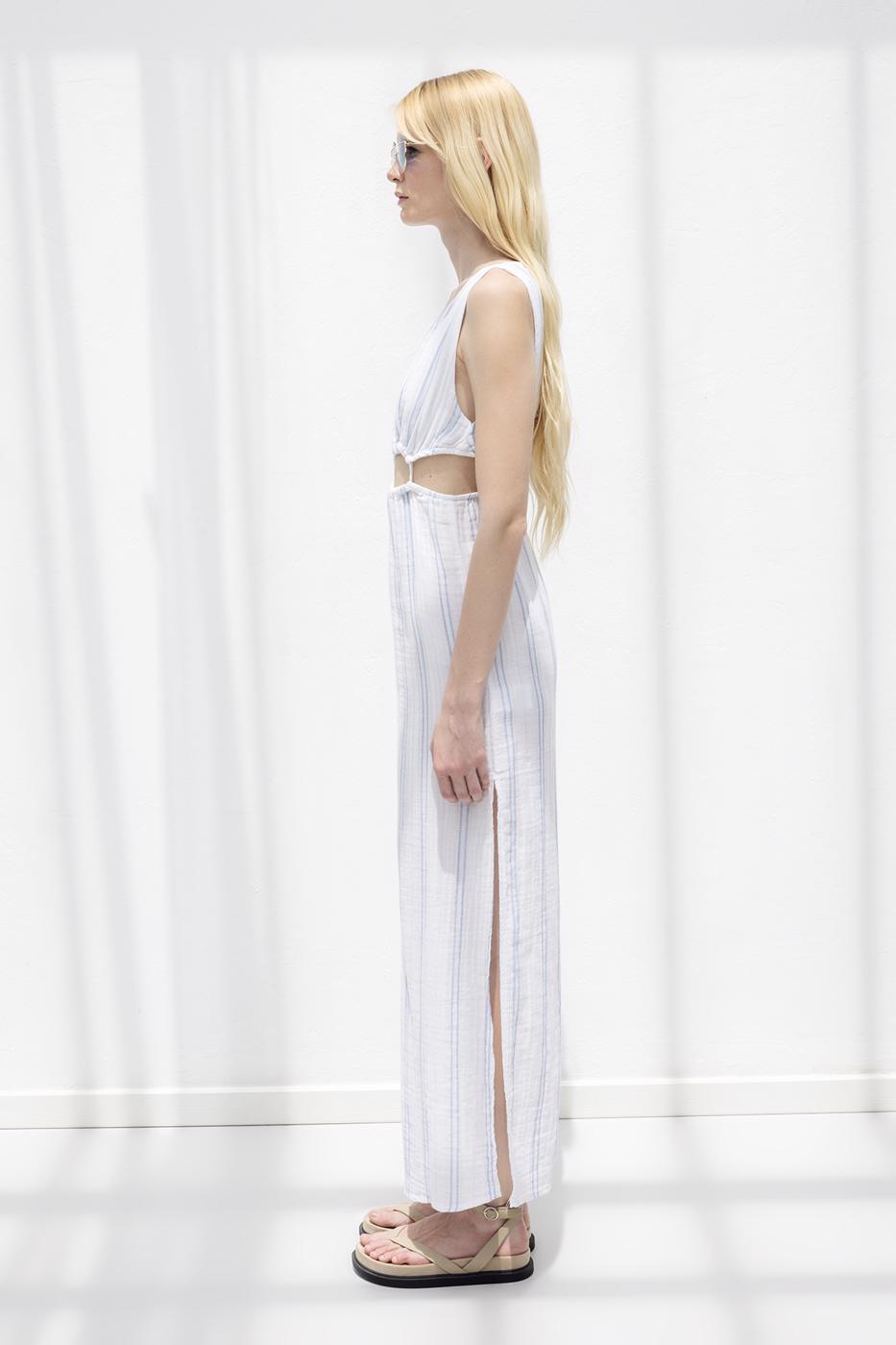 Cotton Midi Dress White