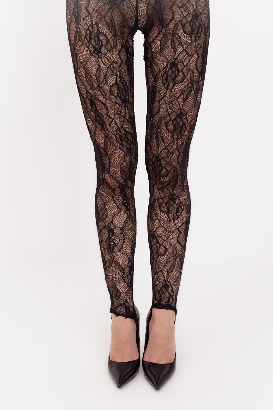 Lace Leggings Black