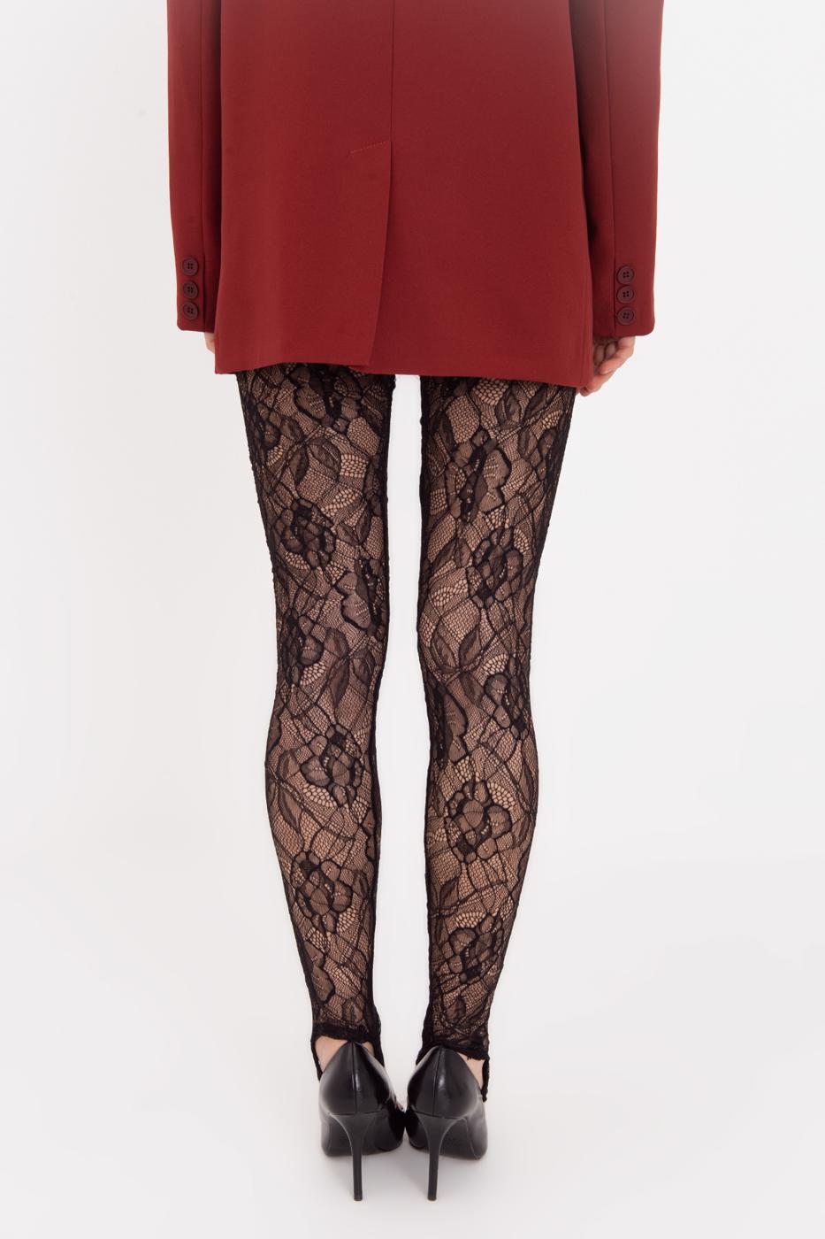 Lace Leggings Black