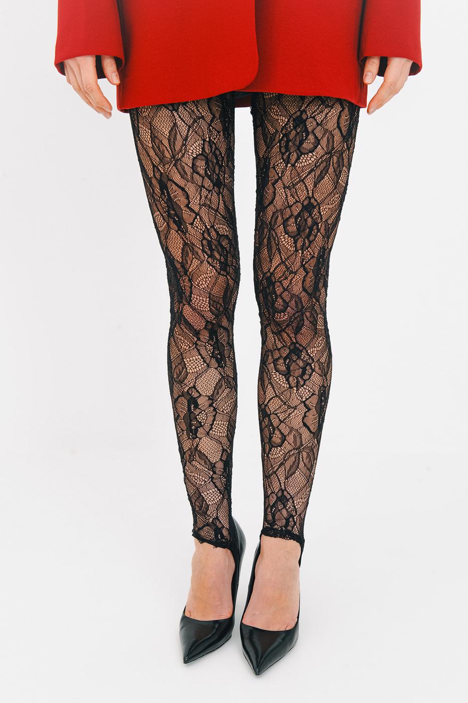 Lace Leggings Black