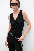 Ruffle Collar Blouse Black