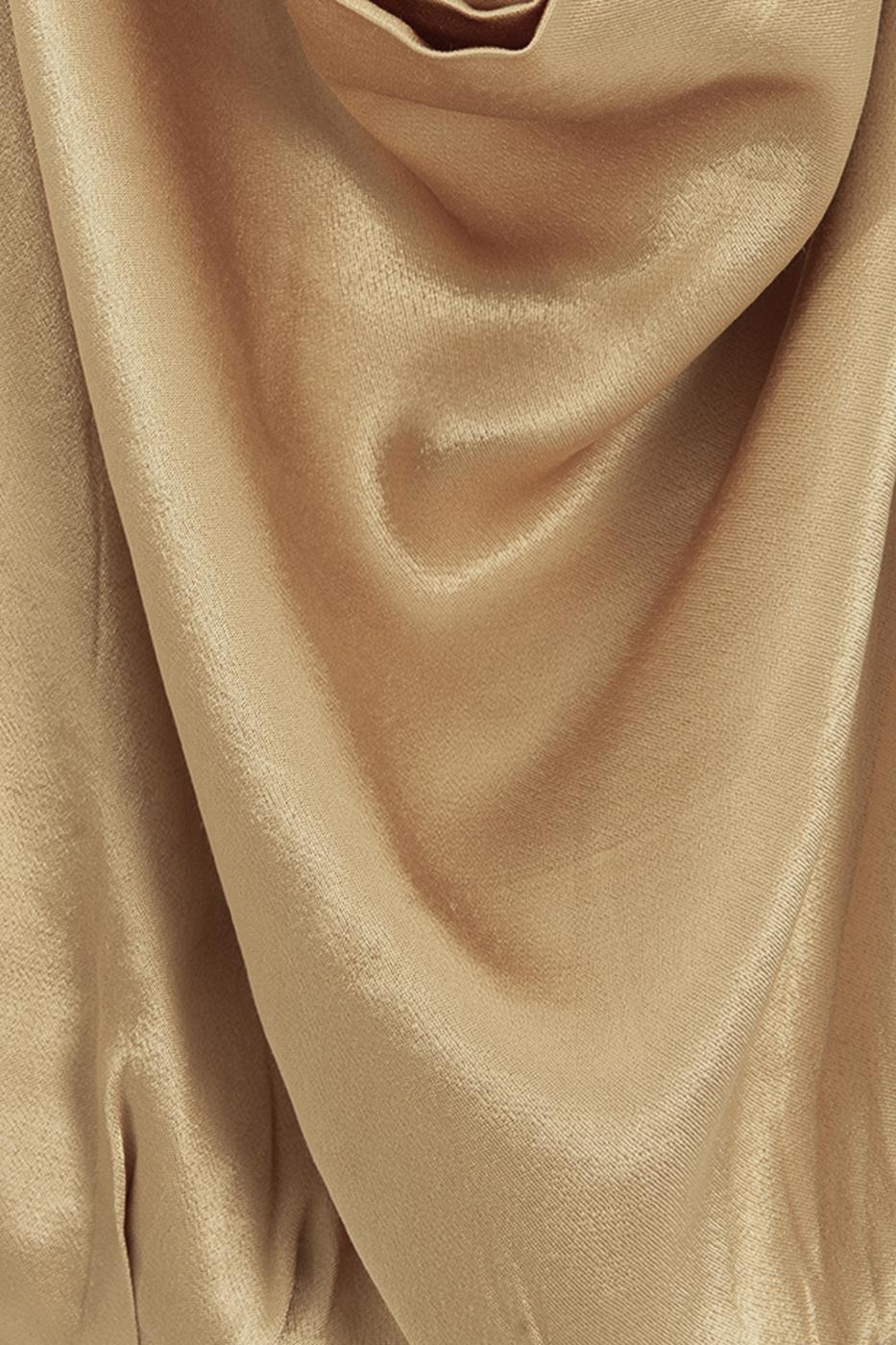 V-neck satin blouse Mıxed