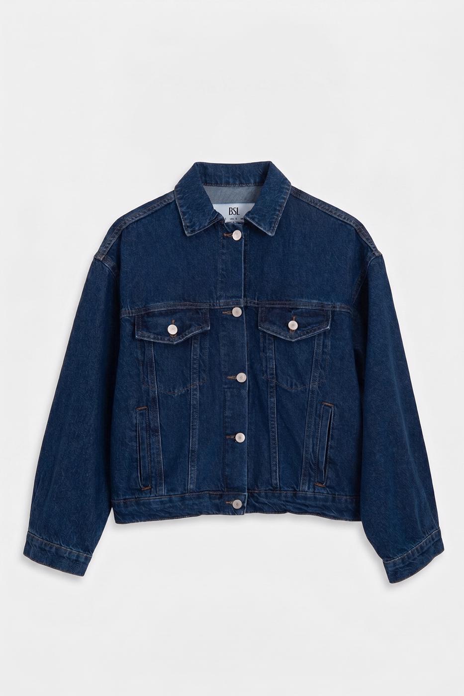 Denim Coat Jacket Navy