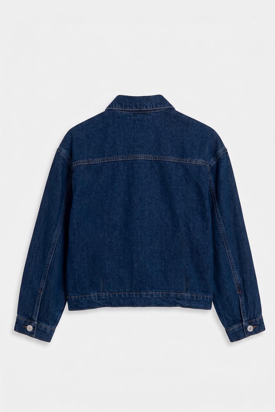 Denim Coat Jacket Navy