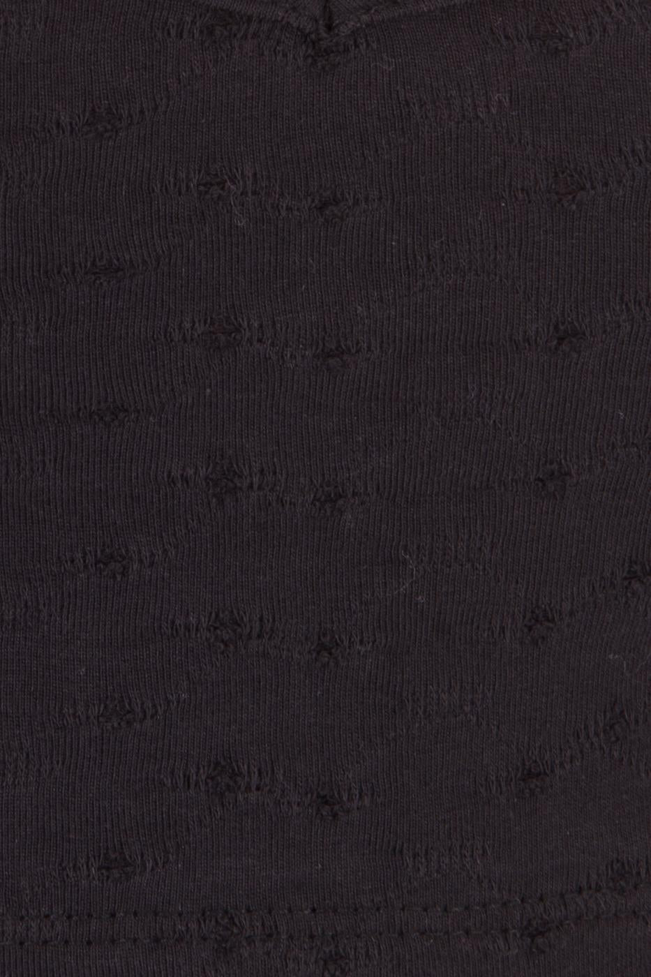 Deep Neck Top Black