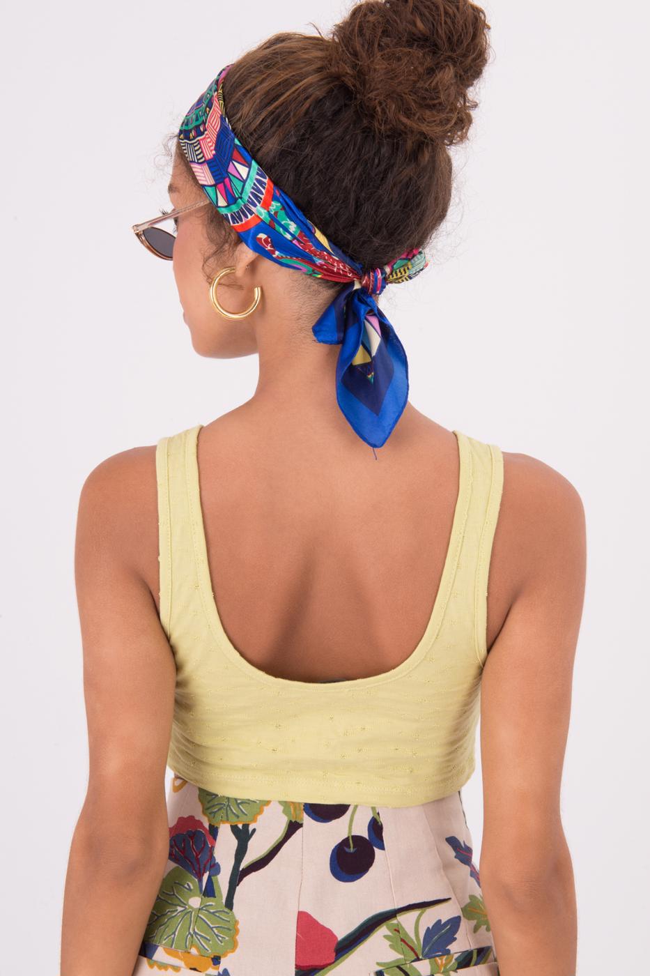 Deep Neck Top Green