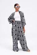 Patterned baggy pants