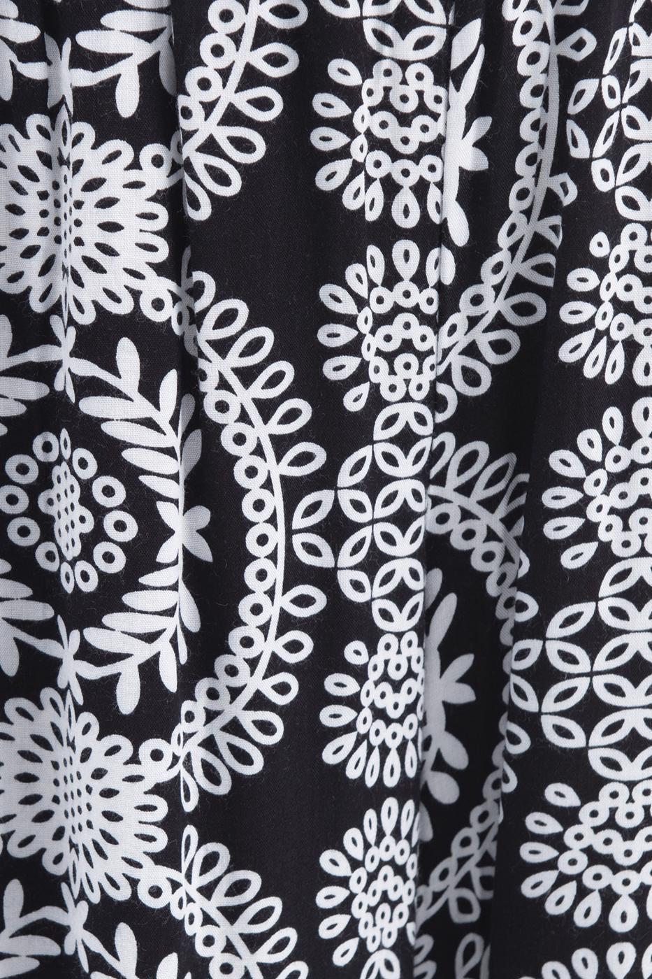 Patterned baggy pants