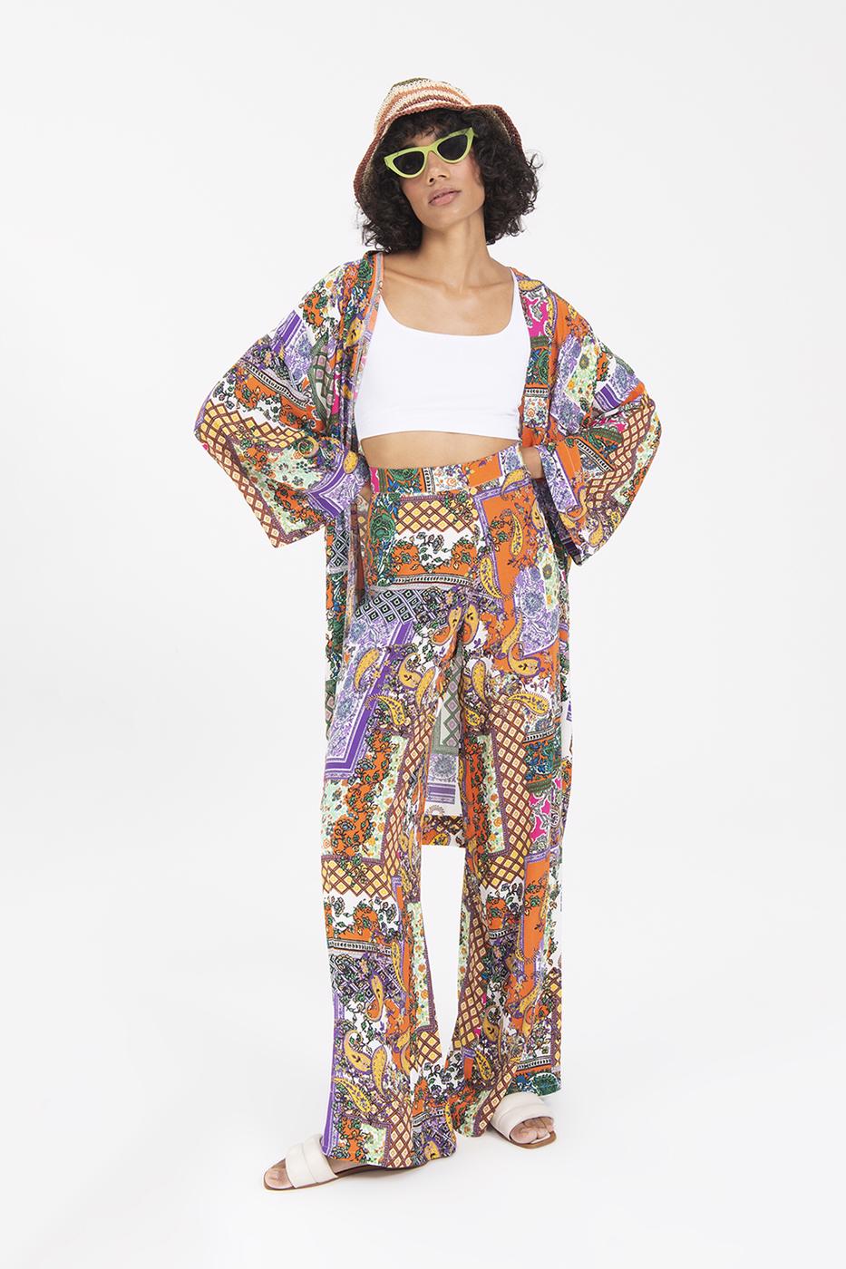 Patterned Baggy Pants