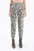 Patterned jogger pants