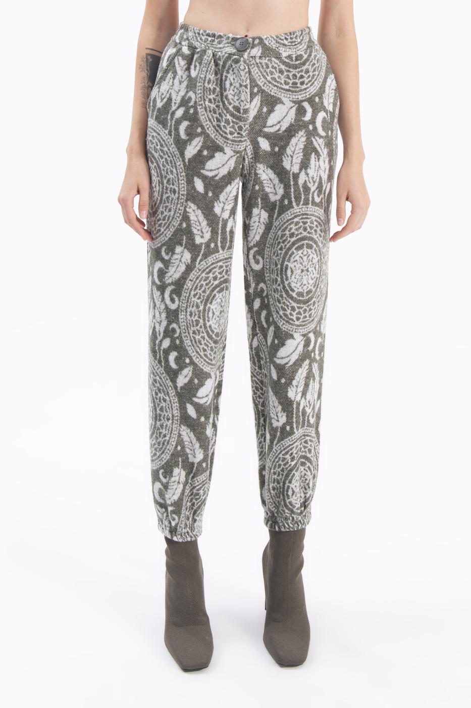 Patterned jogger pants