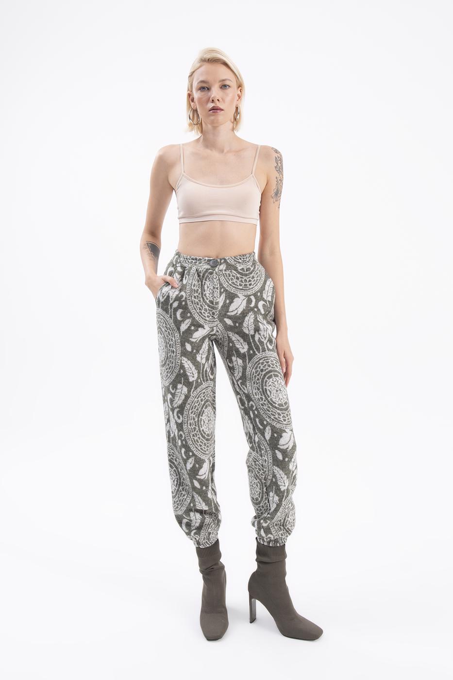 Patterned jogger pants