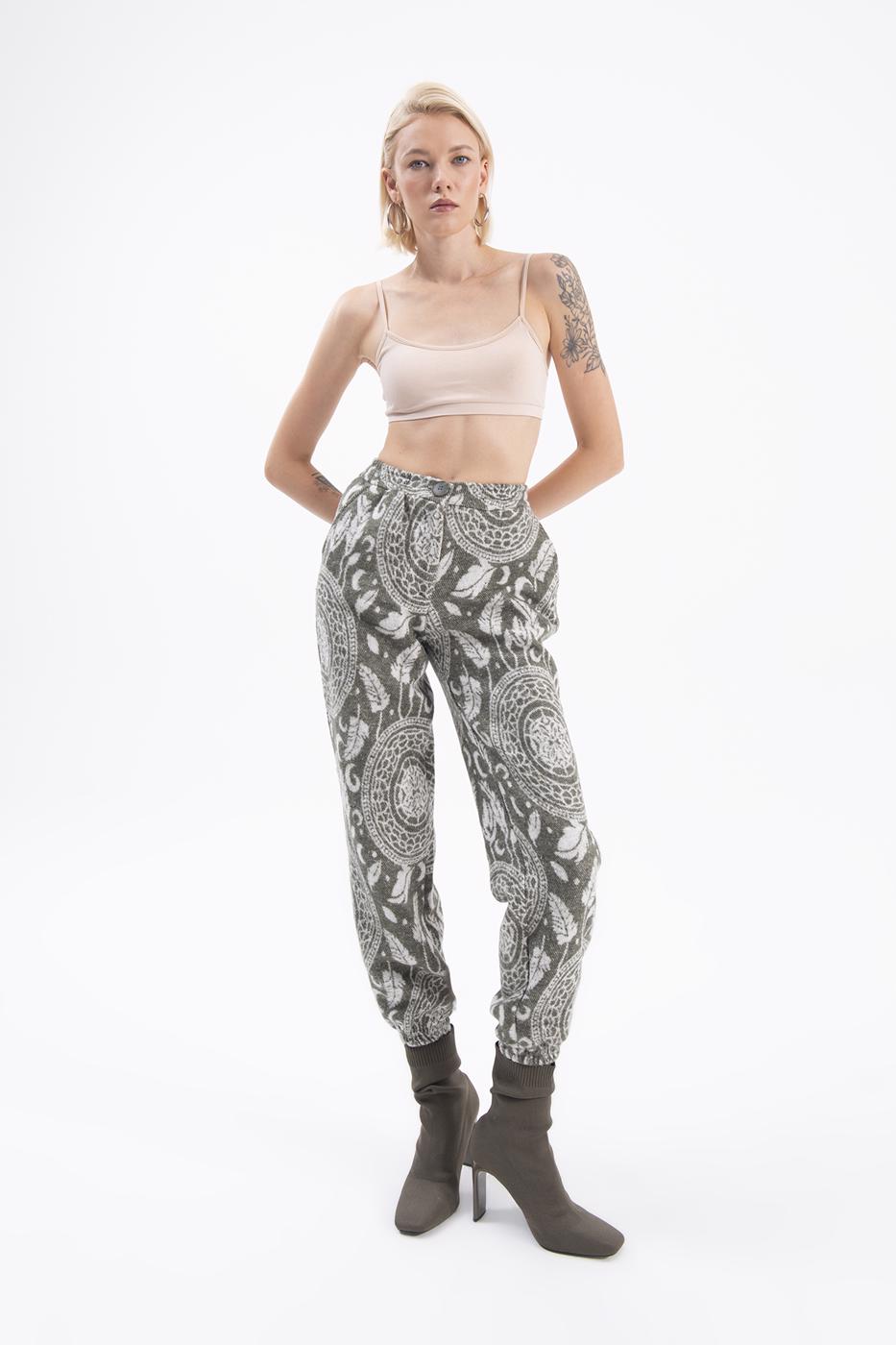 Patterned jogger pants