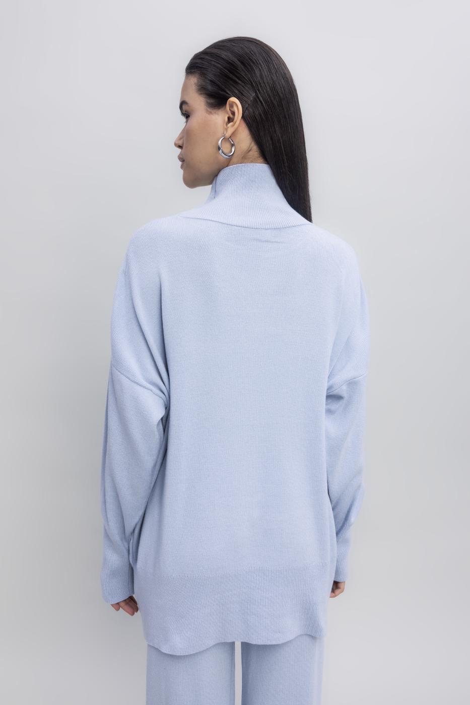 Loose Fit Turtle Neck Knit Pullover