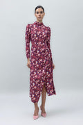 High Neck Detailed Midi Dress