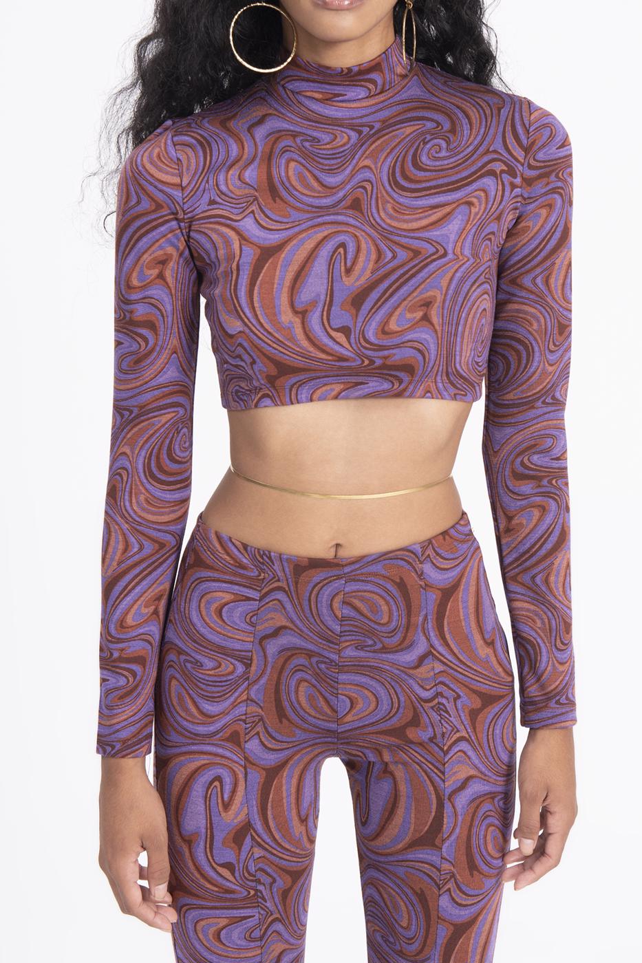 High neck crop top