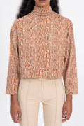 High neck sweatshirt