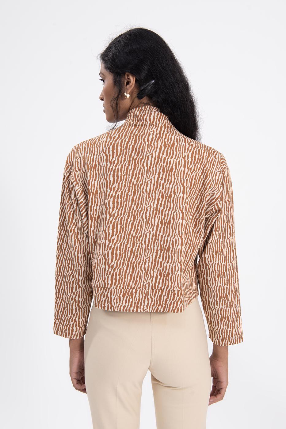 High neck sweatshirt