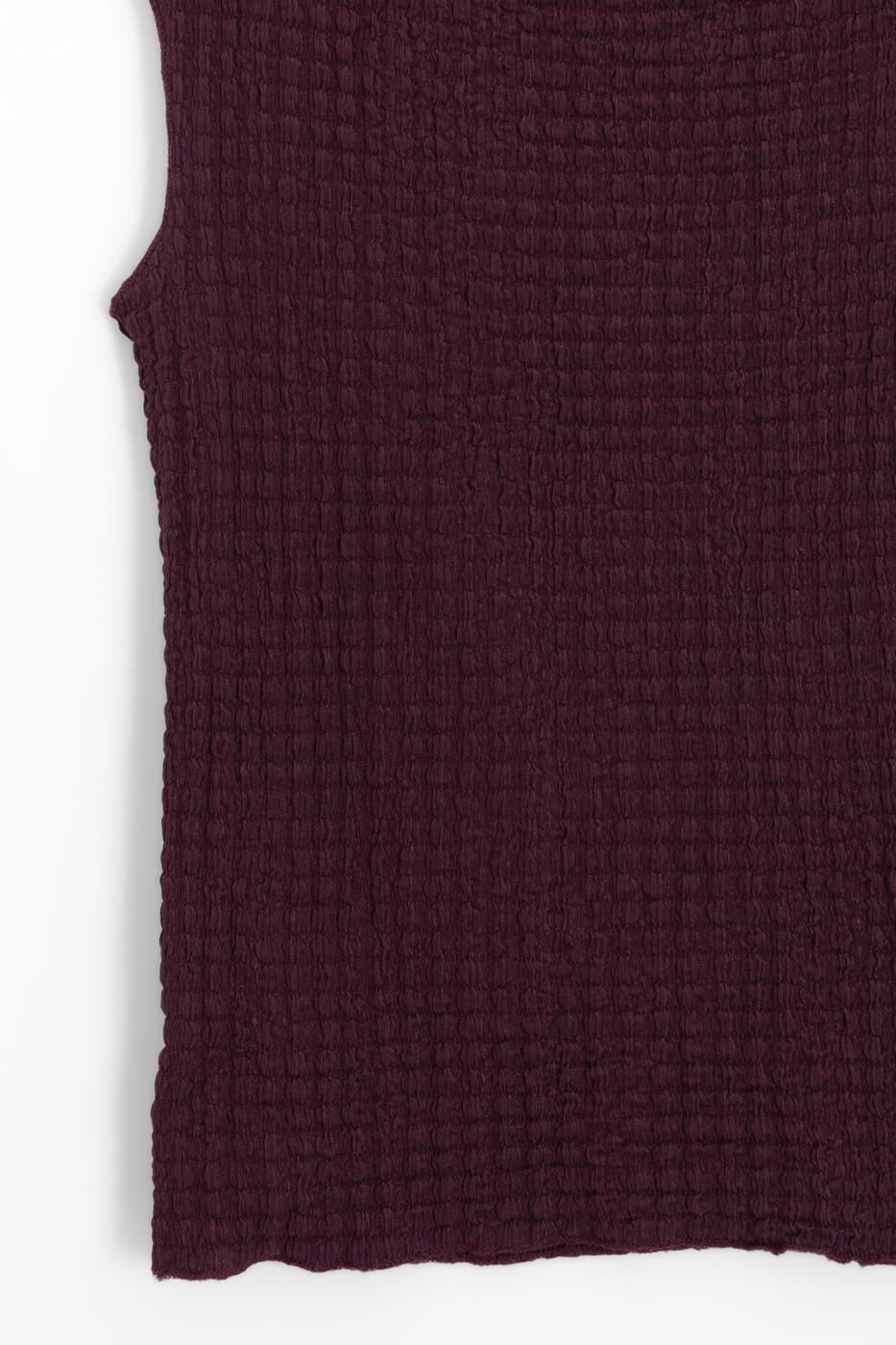 Textured Blouse Burgundy