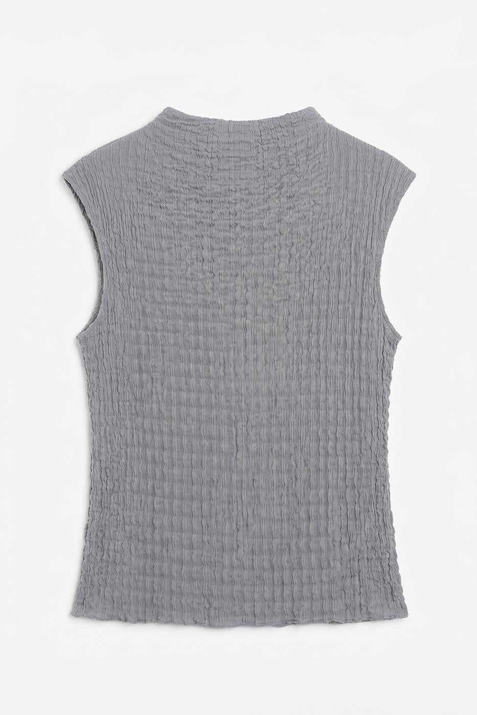 Textured Blouse Grey