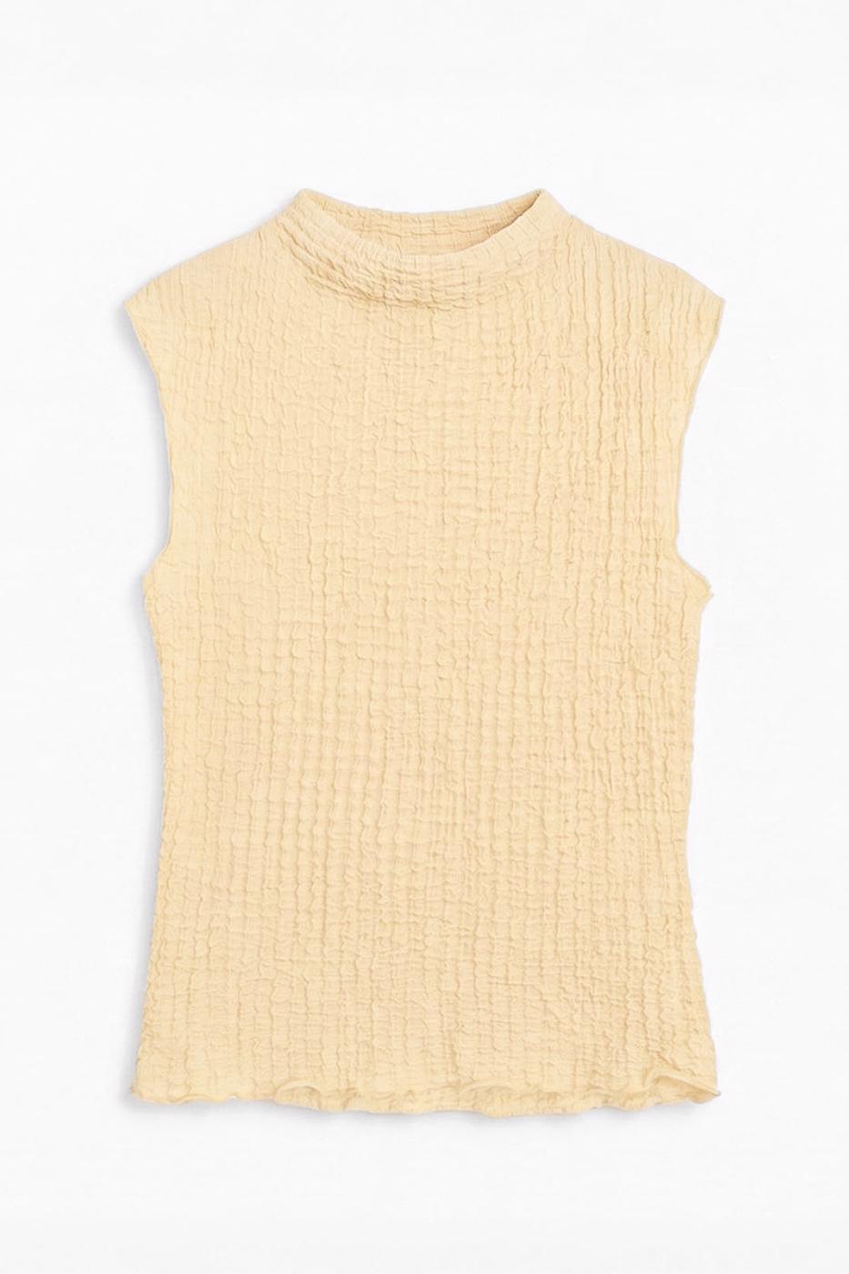 Textured Blouse Yellow