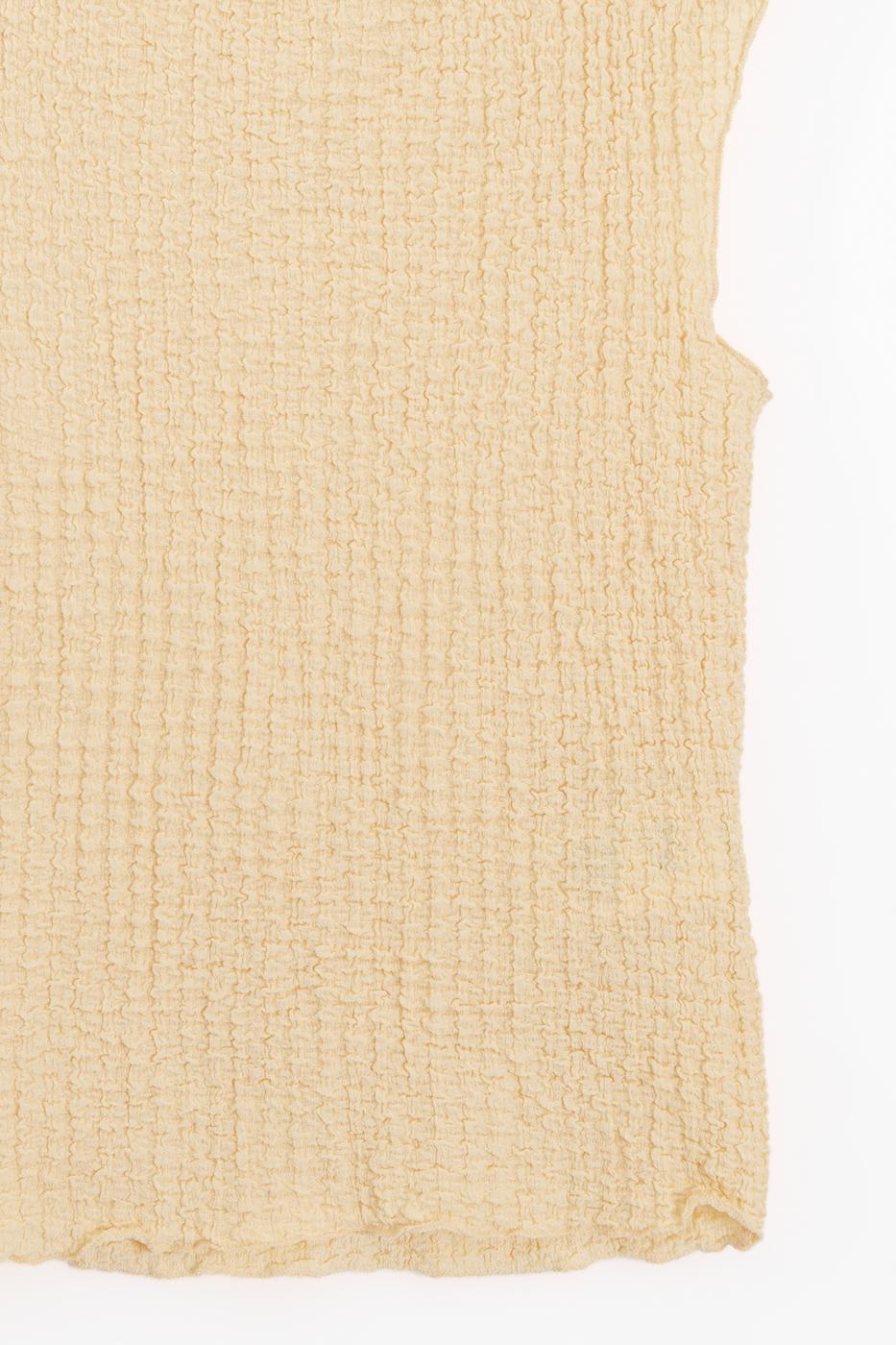 Textured Blouse Yellow