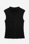Textured Blouse Black