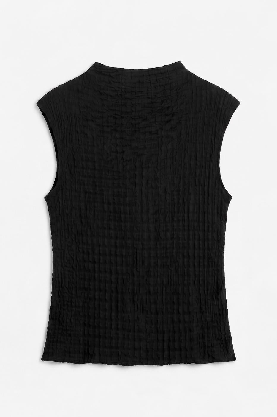 Textured Blouse Black