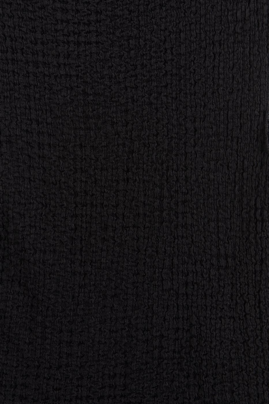 Textured Blouse Black