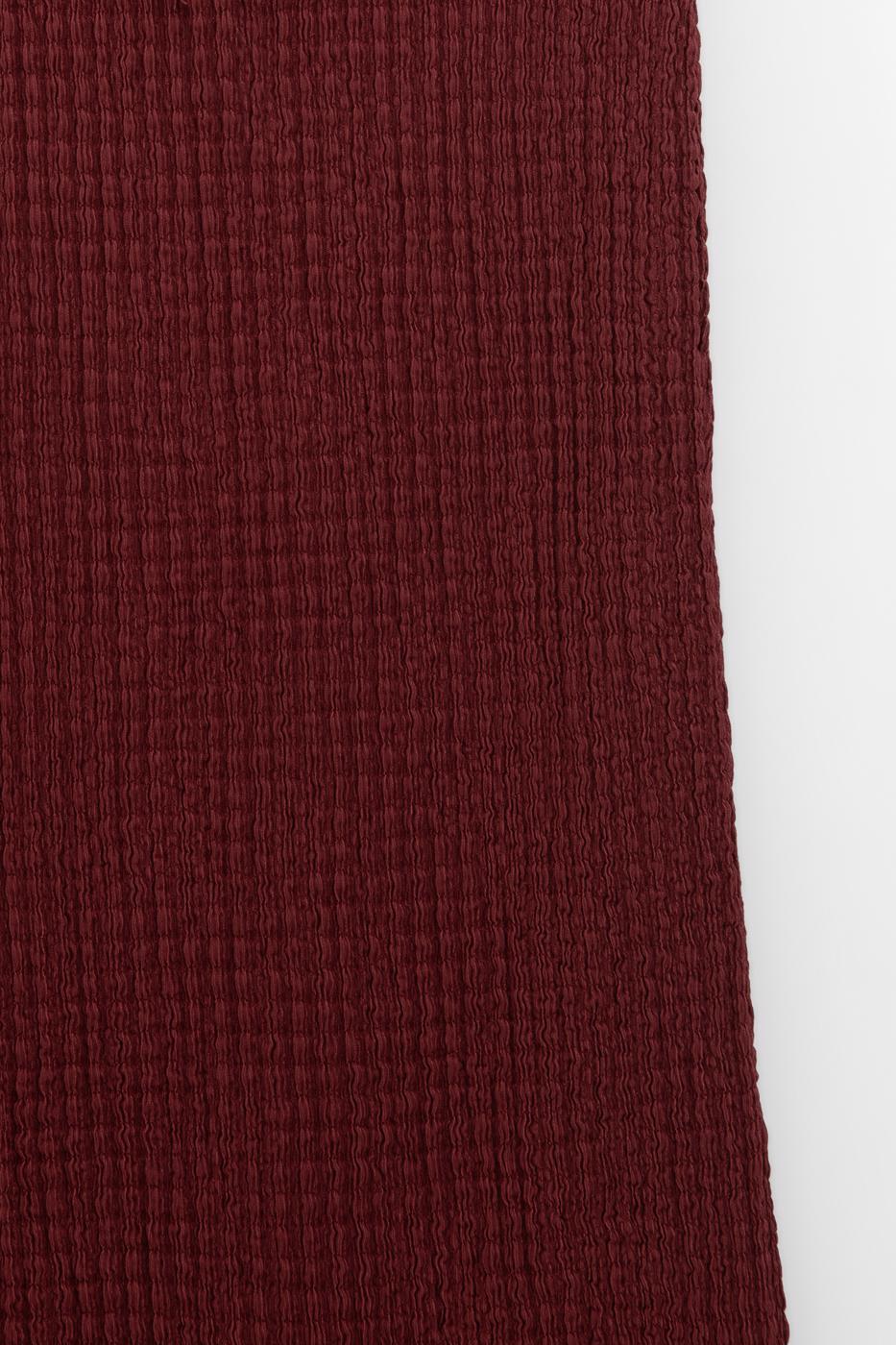 Textured Slim-Fitting Midi Skirt Tile